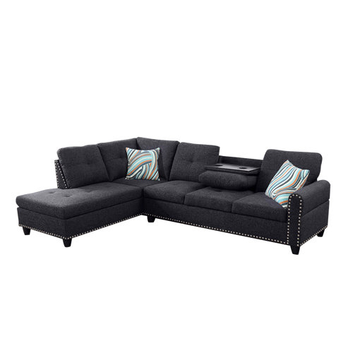 Latitude Run® Khabat 103.5" Wide Modular Sofa & Chaise & Reviews Wayfair